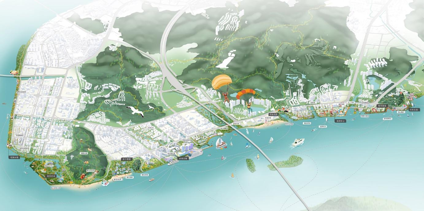 超节点、海潮新升|南沙湾城市设计国际竞赛专业组方案④_南方+_南方plus