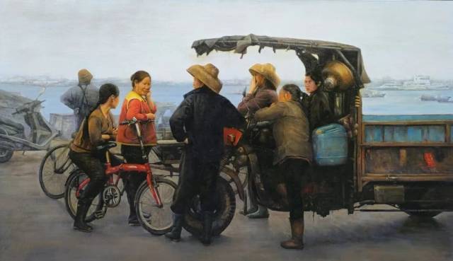 《春天》130X200cm 2022入选第三届深圳大芬国际油画双年展获入会资格奖（中国美术家协会）