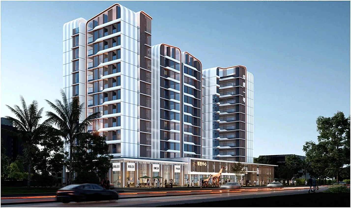 香洲区栖澳湾畔公馆效果图。