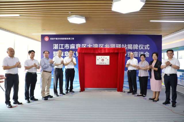 湛江市麻章区大湾区乡贤驿站揭牌仪式