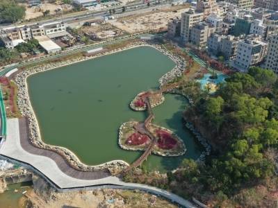 恭喜@电城人，过年回家又多一个漂亮大公园！