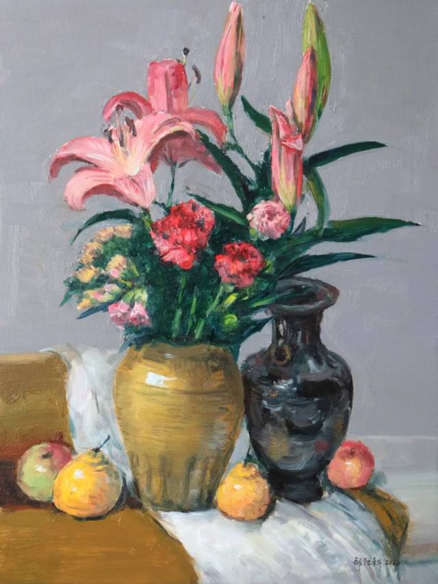 《 婷婷玉立 》油画50×60cm 2026