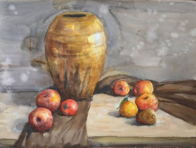 《 金瓶》水彩 36×48cm 2025