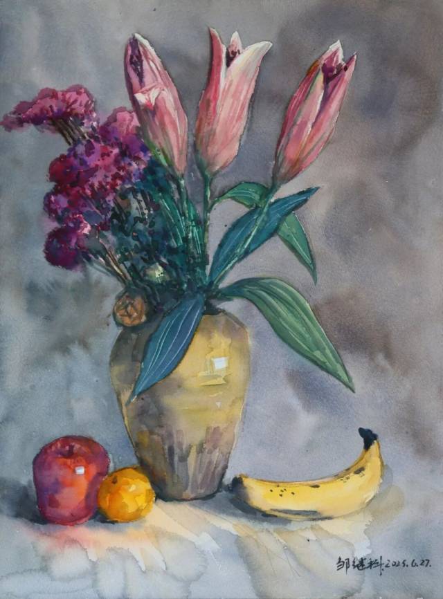 《 勿忘我》水彩 36×48cm 2025