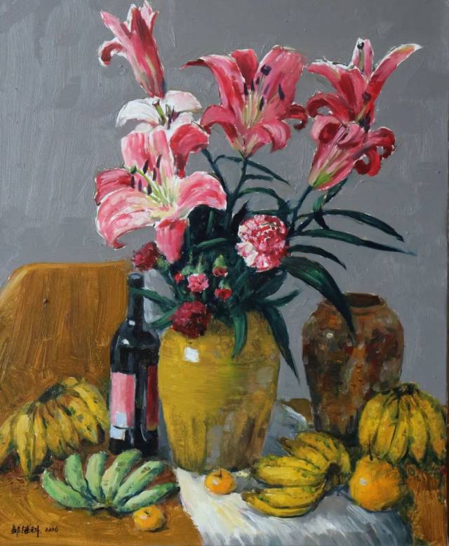 《 满堂红 》油画50×60cm 2026