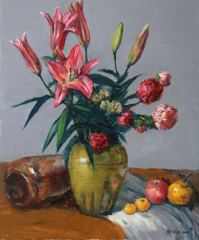 《 盛放 》油画50×60cm 2026