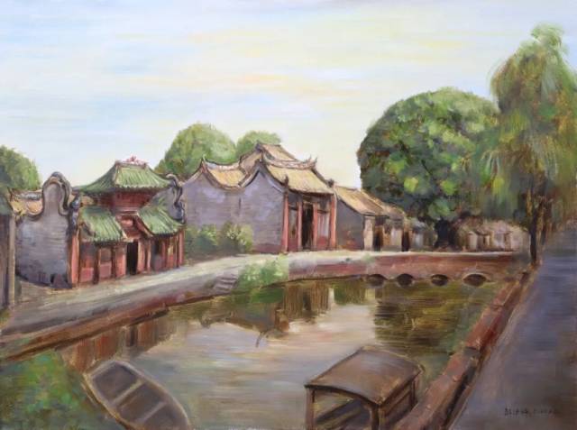 《南社晨光》油画 80×60cm 2025