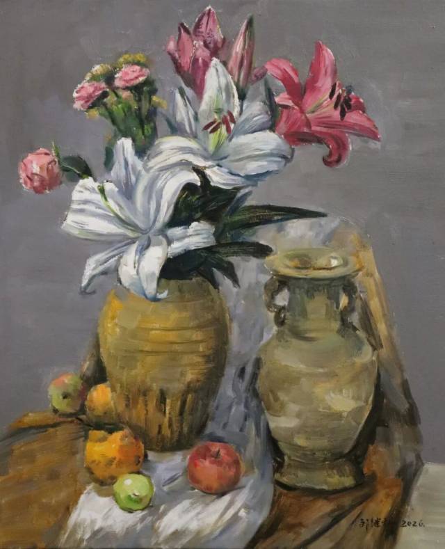 《花语》油画 65x54㎝ &nbsp;2025