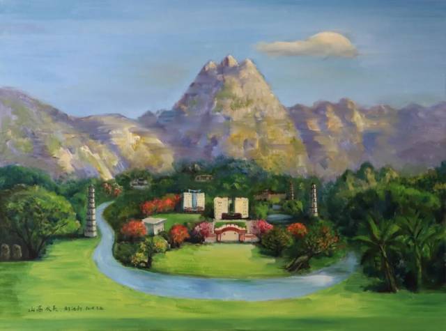 《百廿广高 . 山高水长》油画 80x60㎝ 2025