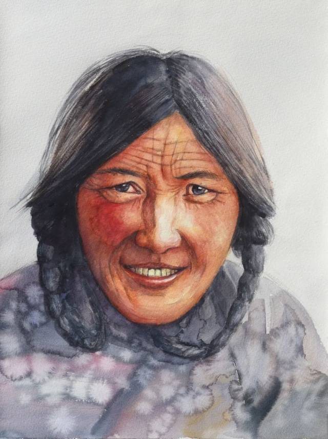 《高原红》水彩 36x48cm &nbsp;2025年