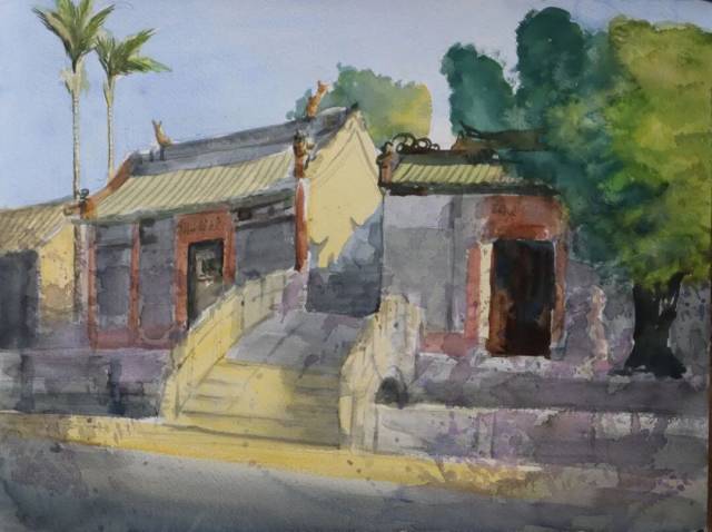 《阳光》水彩36×48cm 2025