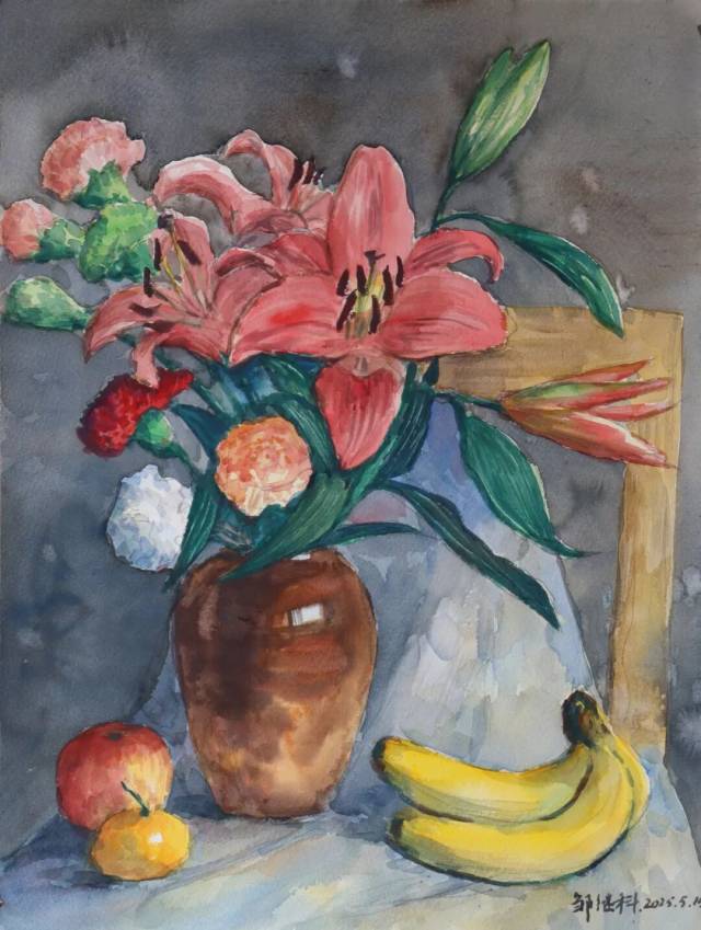 《 拥》水彩 36×48cm 2025