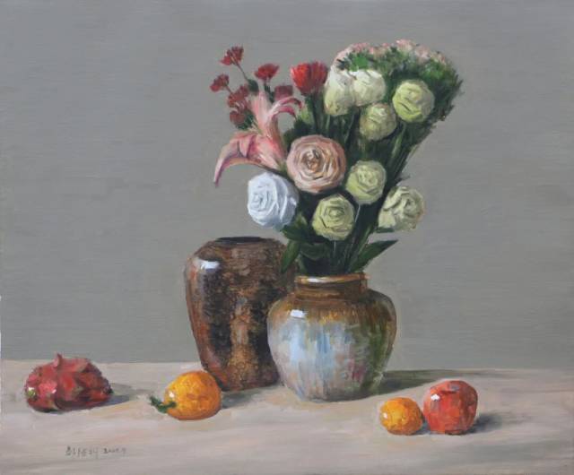 《玫瑰》油画 65x54㎝ &nbsp;2025