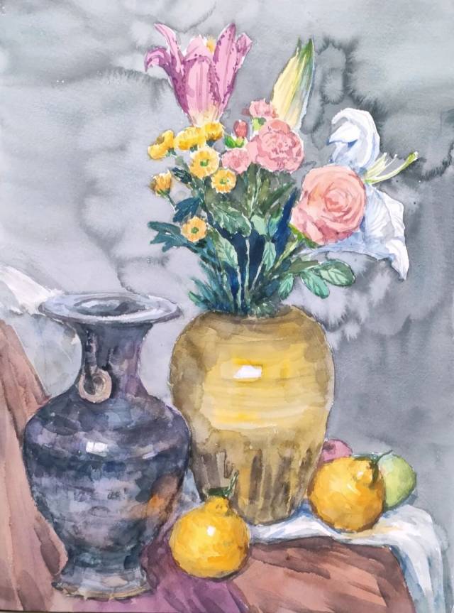 《 绽放》水彩 36×48cm 2026