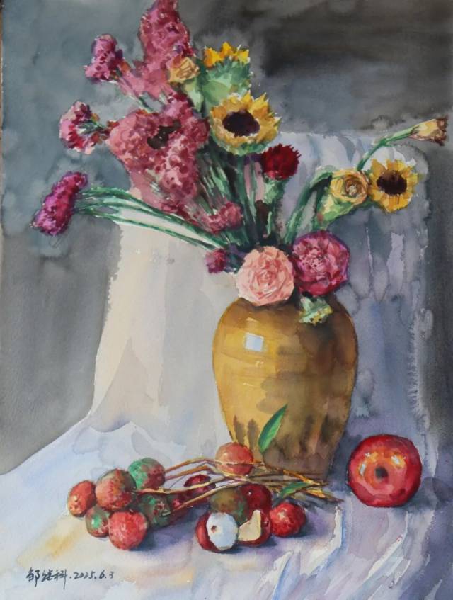 《 妃子笑》水彩 36×48cm 2025