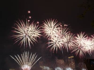 鹅潭烟花迎福马，15万发“花语”送祝福