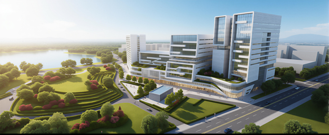 里湖智谷效果图。