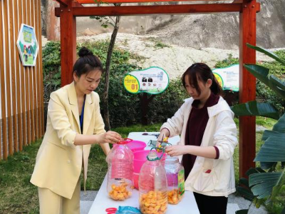 推动废弃资源“变废为宝”，黄花岗街引导居民进行年花年桔分类投放