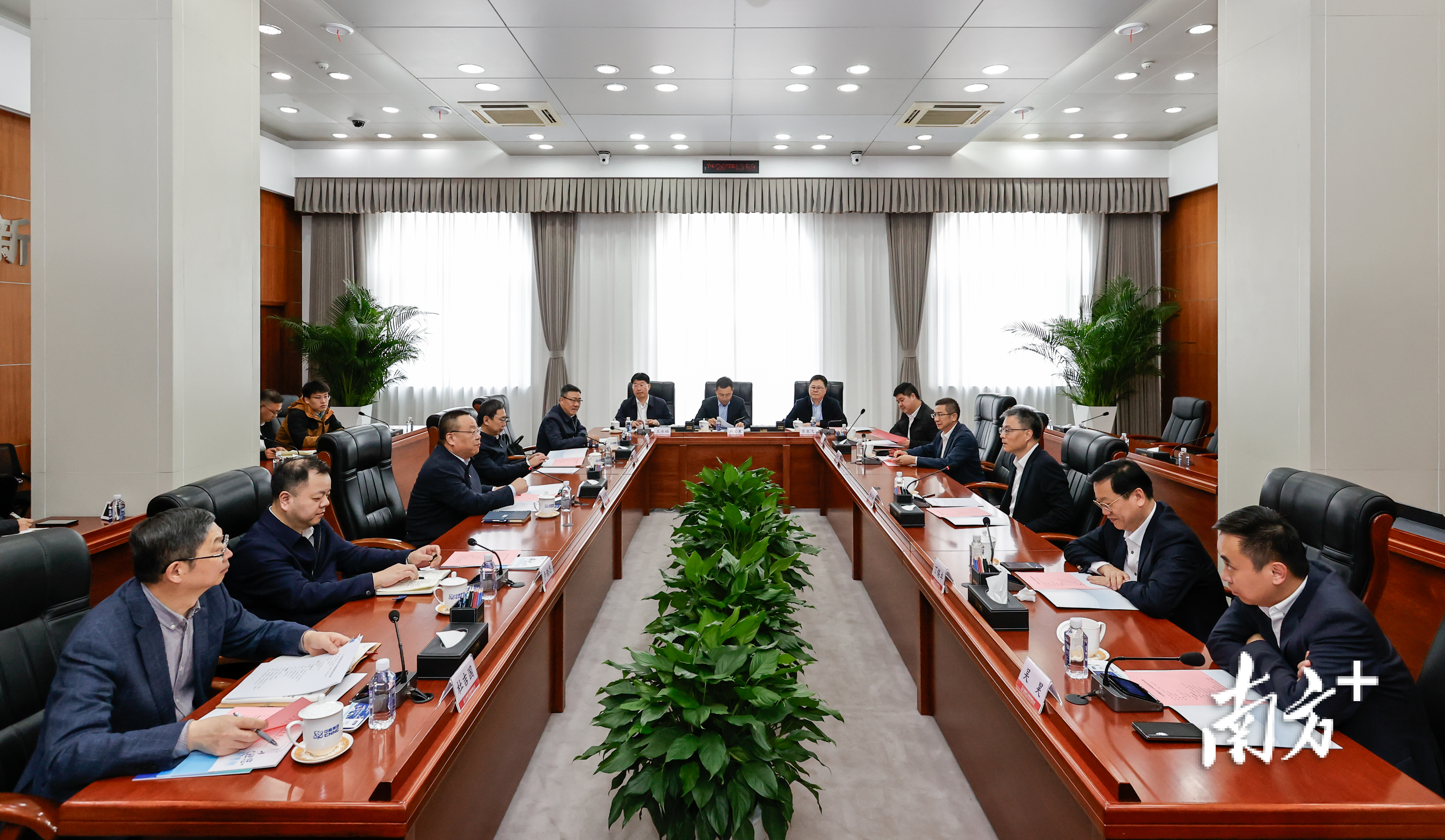 佛山招商团队与中核集团开展座谈交流。 通讯员供图