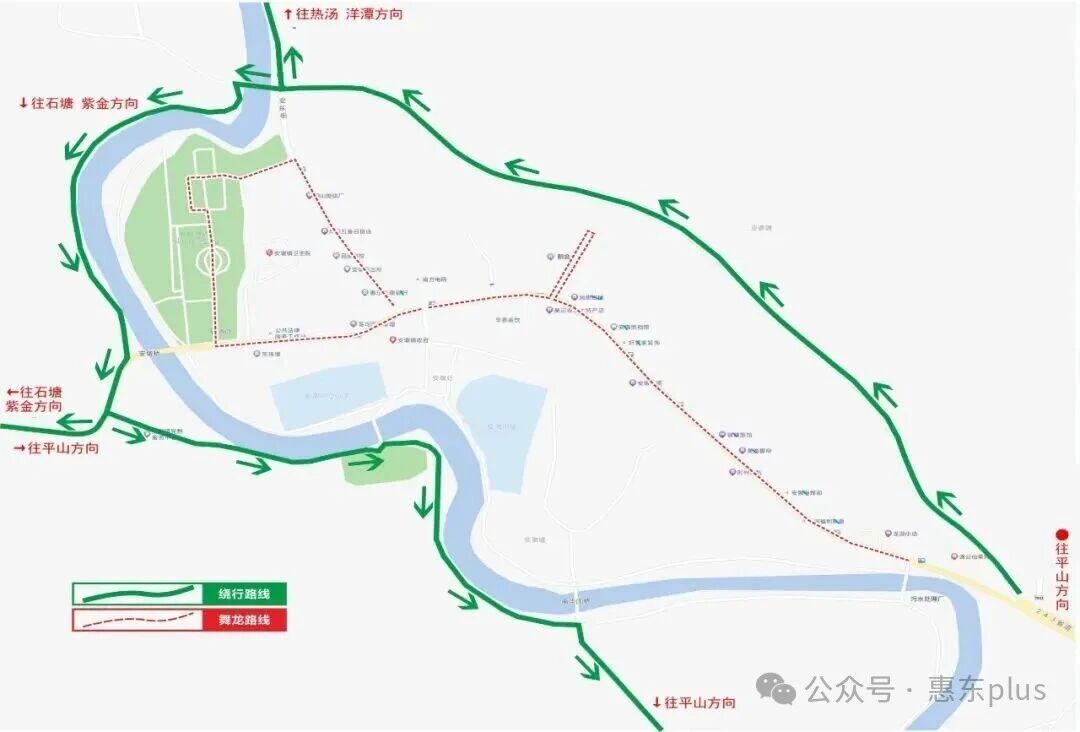 安墩镇临时交通管制路段绕行图。 通讯员 通讯员 供图 安墩镇临时交通管制路段绕行图。 通讯员 通讯员 供图