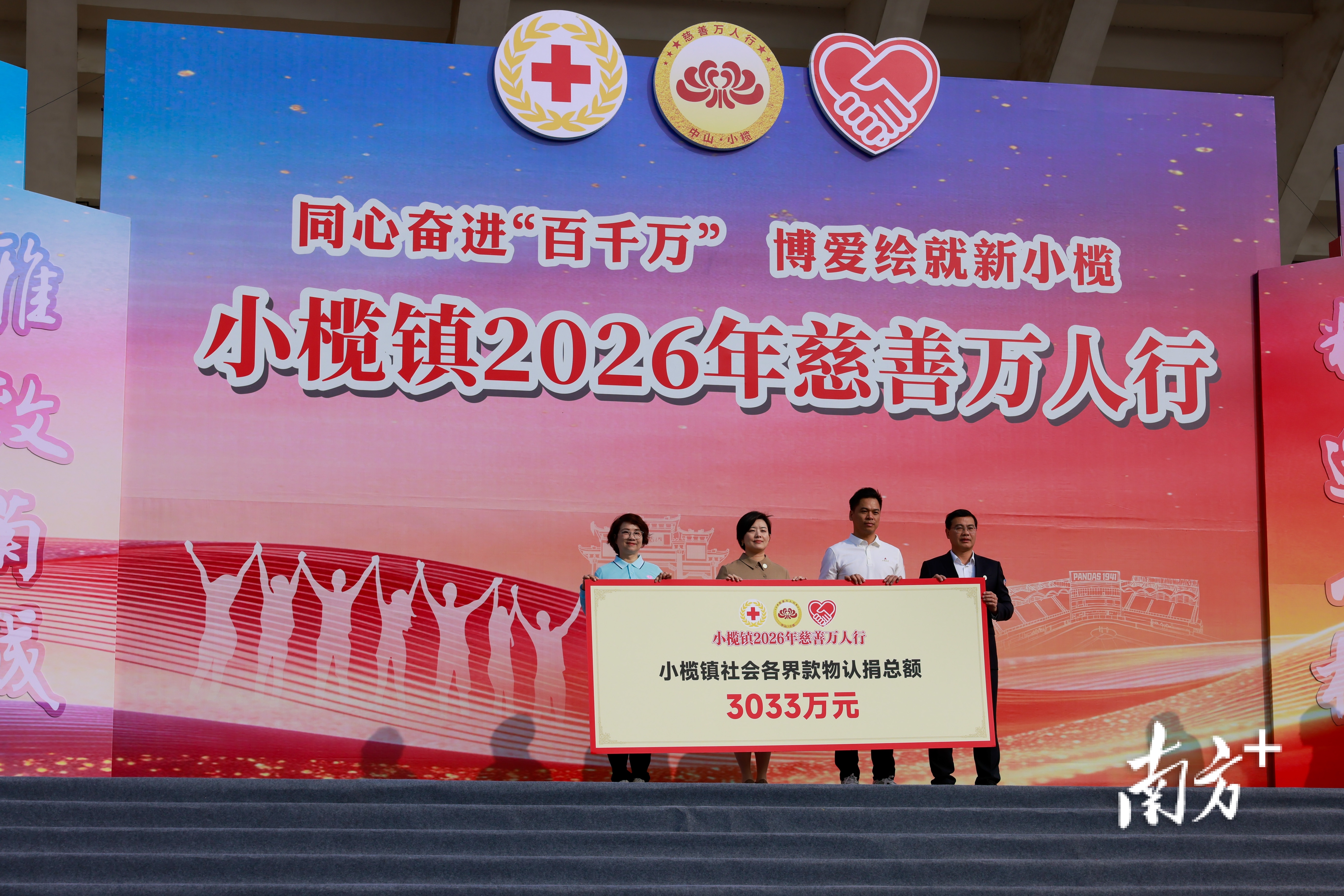 本次活动社会各界认捐款物总额超3000万元。