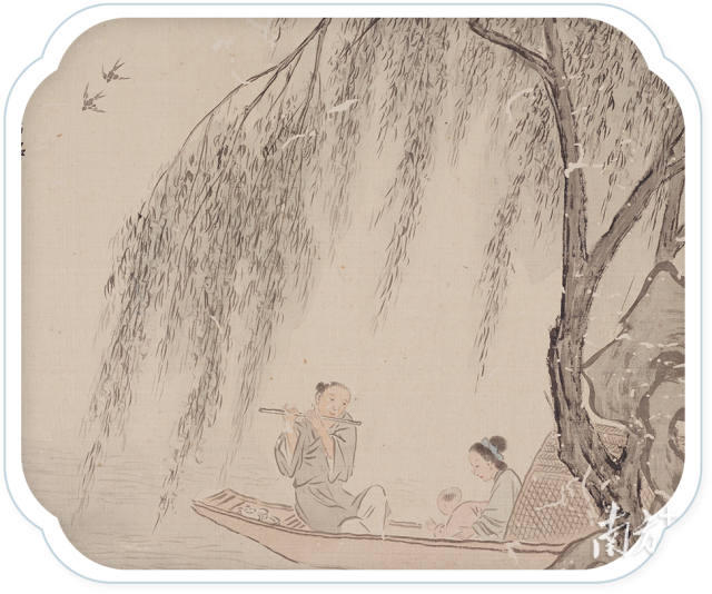 (清)何翀 杂画册(局部)绢本设色 (清)何翀 杂画册(局部)绢本设色