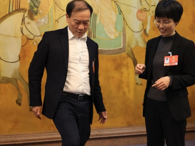 广东代表体验非遗竹编球，现场点赞：值得推广！| 快看两会