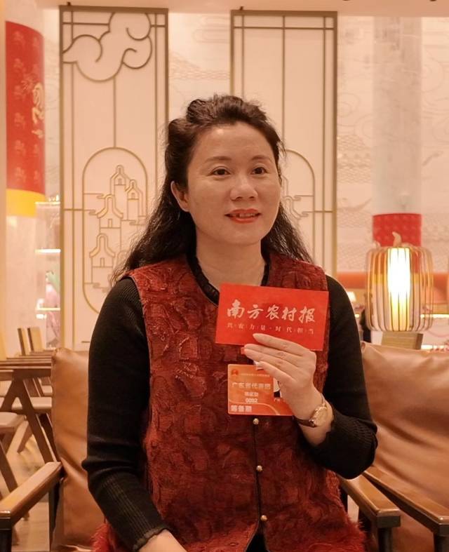 全国人大代表、广东东农实业有限公司经理林家如（李国华 摄）