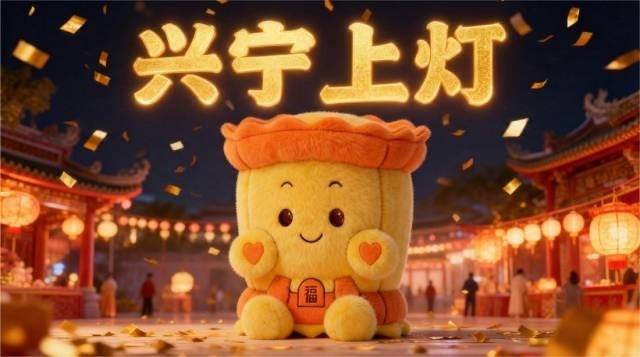 广东财经大学师生原创的IP形象——“福灯灯”。