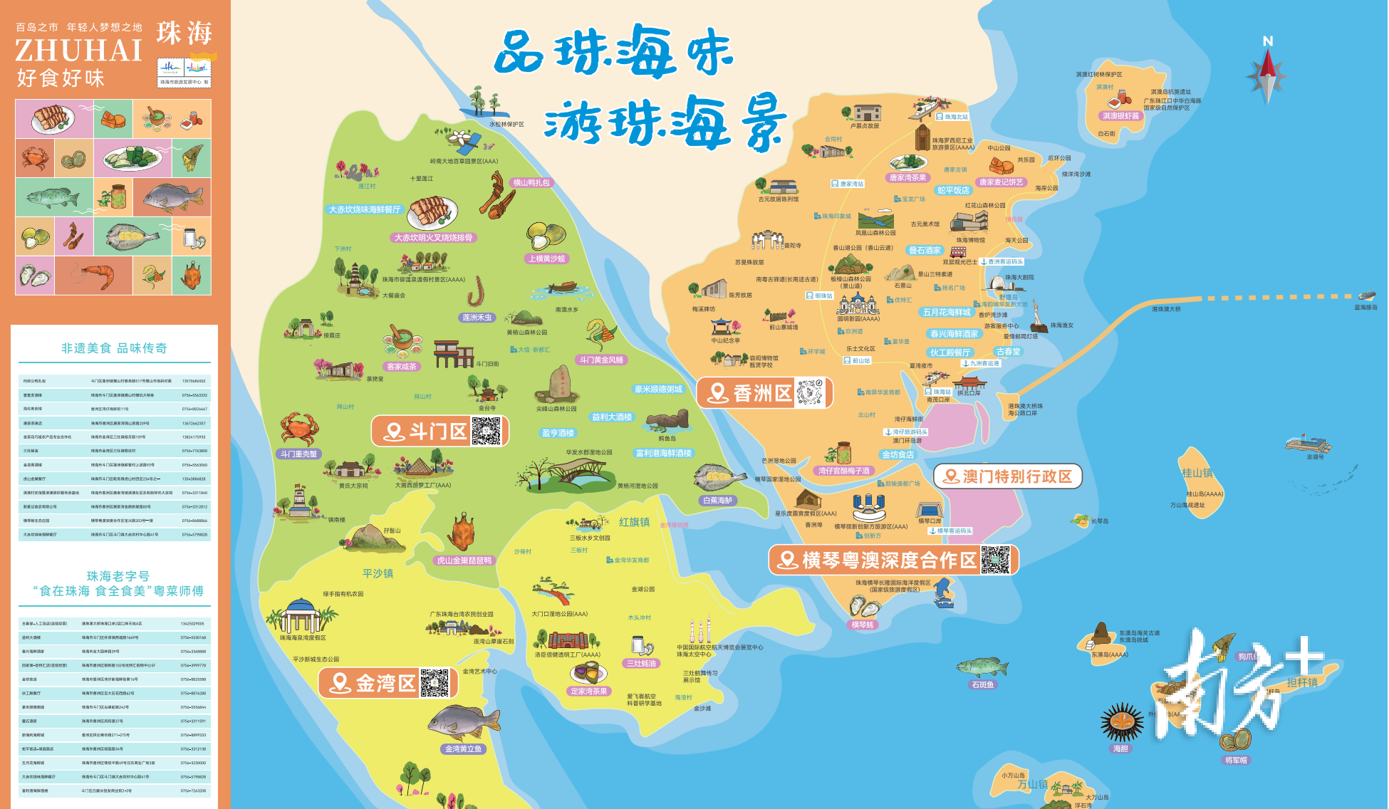  品珠海味，游珠海景。