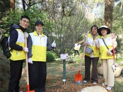 党建引领添新绿，黄花岗街道开展植树护绿主题党日活动