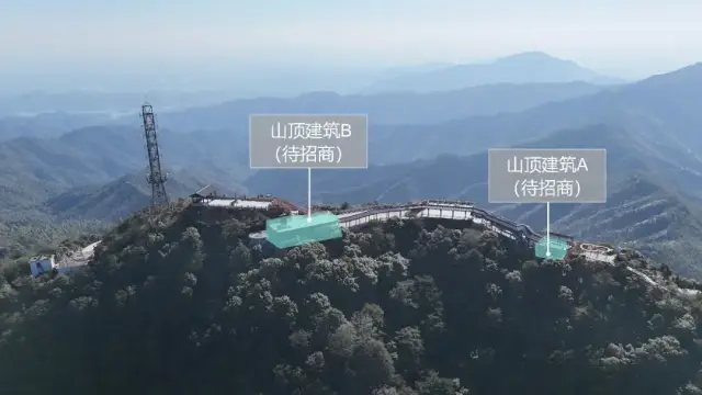 以上为山顶商业区域招商规划图