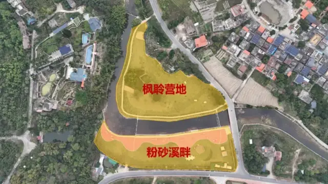 以上为粉砂溪畔&枫聆营地区域图