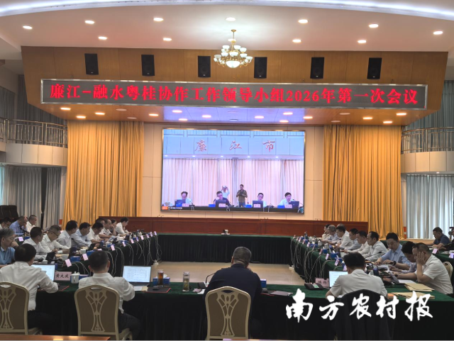 廉江-融水粤桂协作工作领导小组2026年第一次会议在廉江市人民会堂召开