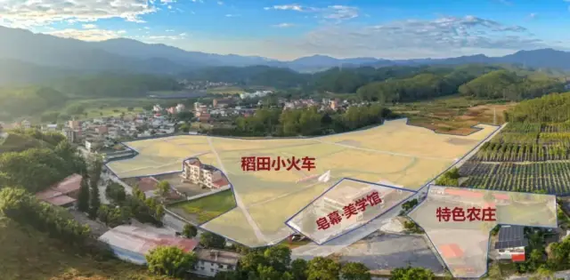 以上为彩色稻田&小火车、皂幕美学馆、特色农庄区域图