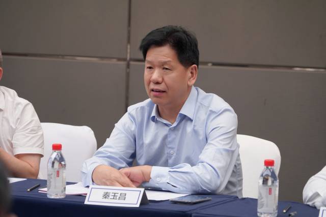 秦玉昌在饲料行业科创企业座谈会发言。