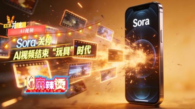 Sora关停倒下，AI视频结束“玩具”时代｜产业麻辣烫