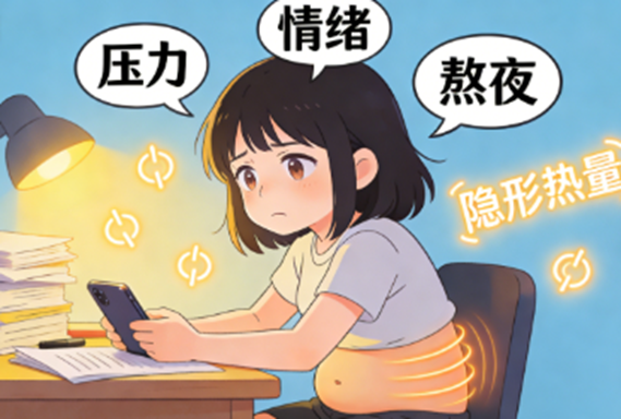 熬夜、压力、情绪：看不见的“隐形热量”正在让你悄悄长胖