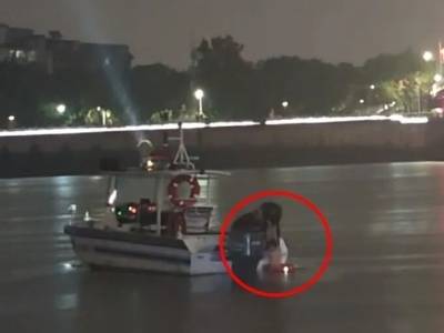 雨夜生死营救！梅江区民警成功救助轻生男子