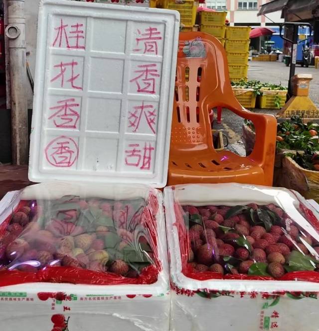 赖亚宽档口前的桂花香荔枝