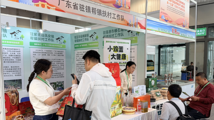 从帮扶车间到湾区展会，驻镇工作队携“土特产”亮相“三博会”