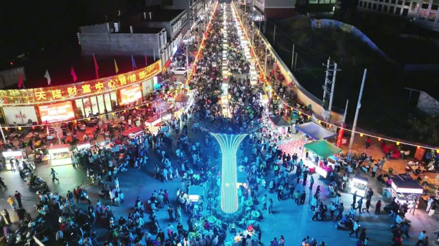 浦北县城硒城夜市