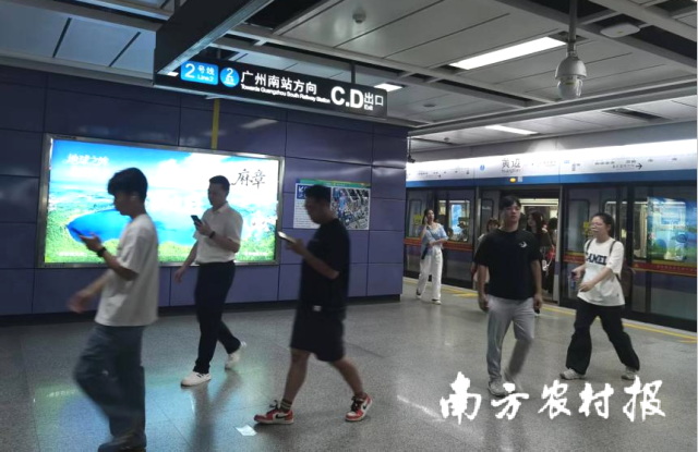 麻章“六宝”亮相广州地铁。