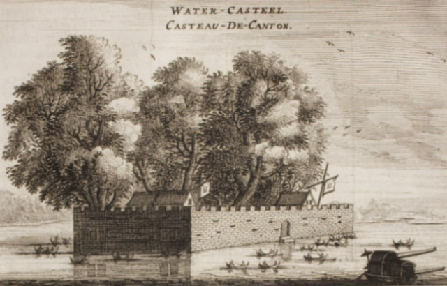 尼霍夫绘制《荷使初访中国记》中的海印石景观 1655年 德国马克思-普朗克科学史研究所藏