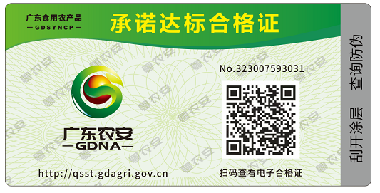 标准版电子合格证样式