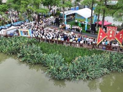 特写｜从绕路走到排队来，中山这条河涌的“五一”有点不一样