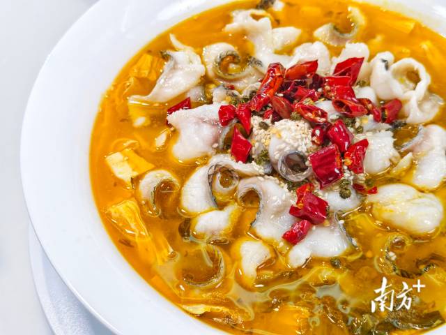百香顺招牌金汤酸菜鱼，严选新鲜黑鱼入料，鱼肉鲜嫩爽滑，地道风味尽显粤式鲜美。&nbsp;&nbsp;