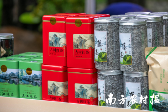 藤茶、古树红茶等三江茶。