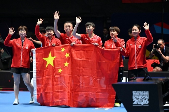 国乒女团，世乒赛七连冠！