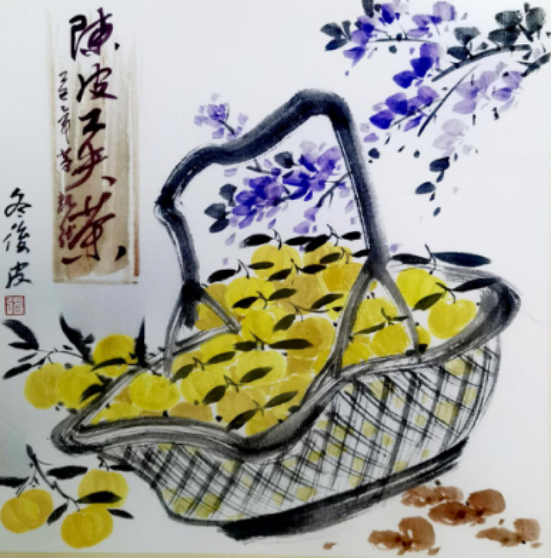张瑞亨作品《陈皮工夫茶》。 张瑞亨作品《陈皮工夫茶》。